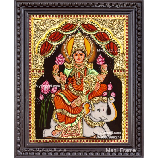 Gajalakshmi Tanjore Painting