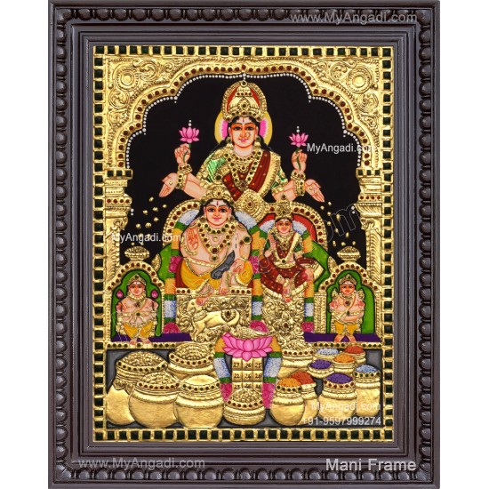 Kubera Lakshmi Tanjore Painting