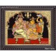Krishna Braiding Radha Tanjore Painting ,Krishna Tanjore Paintings