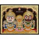 Jagannath - Krishna Balaram Subathra Tanjore Painting