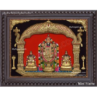 Balaji Sridevi And Boodevi 3D Tanjore Paintings 