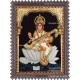 Embossed Saraswathi  3D Tanjore Painting