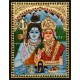 Shivan Parvathi Tanjore Painting