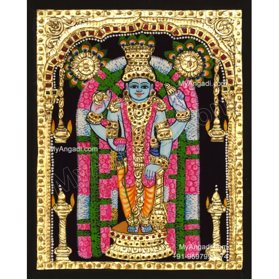Guruvayoorappan Tanjore Painting