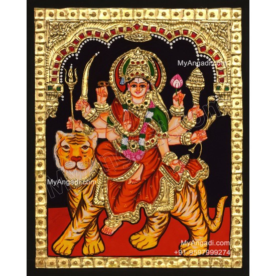 Durga Devi Tanjore Painting