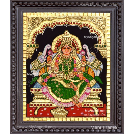 Gajalakshmi Tanjore Painting