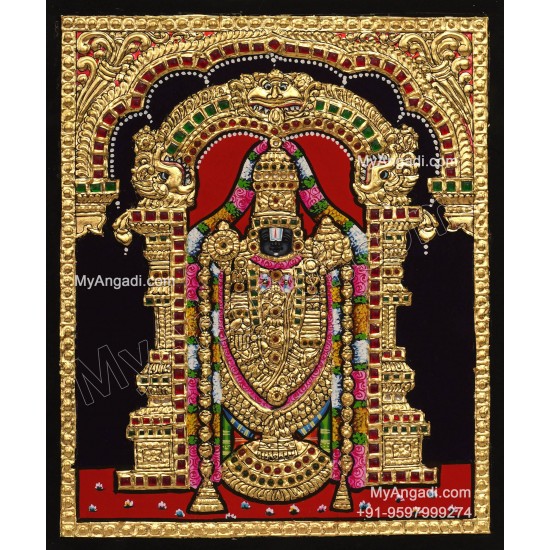 Venkateshwara  Swamy Tanjore Painting