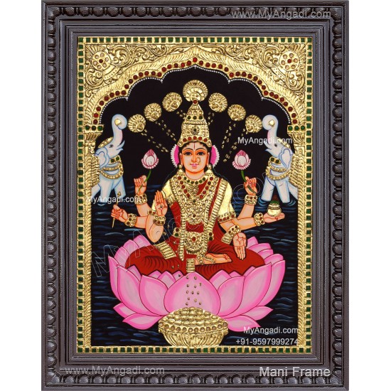 Gajalakshmi Tanjore Painting 