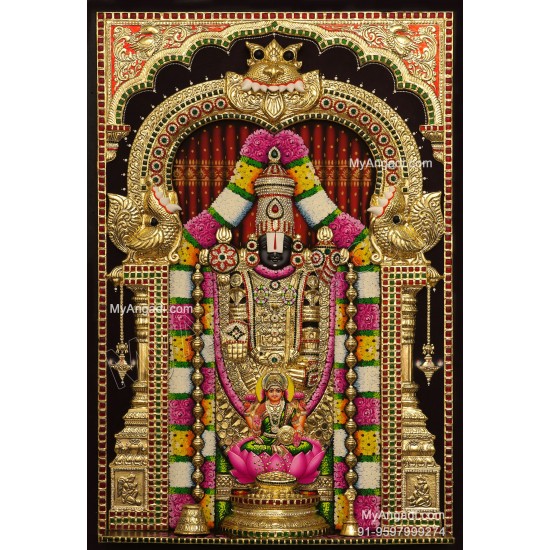 Balaji Lakshmi 3D Tanjore Painting