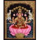 Gajalakshmi 3d Embossed Tanjore Painting
