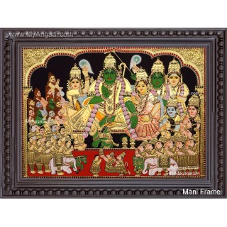 Ramar Pattabhisekam Tanjore Painting