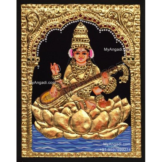 Sarawathi Tanjore Painting