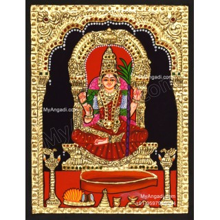 Kamatchi Amman Tanjore Painting