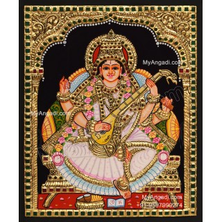 Sarawathi Tanjore Painting