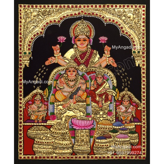 Kubera Lakshmi Tanjore Painting