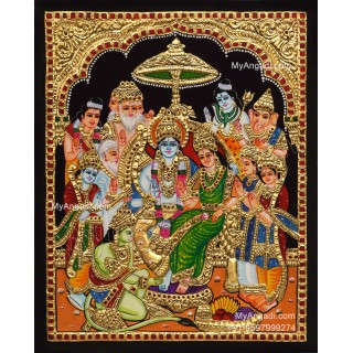 Ramar Pattabhisekam Tanjore Painting