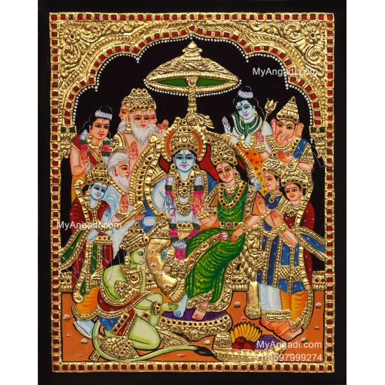 Ramar Pattabhisekam Tanjore Painting