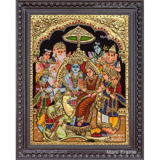 Ramar Pattabhisekam Tanjore Painting