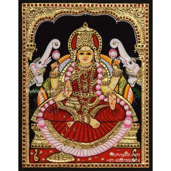 Gajalakshmi Tanjore Painting