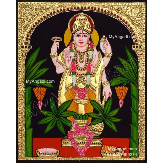 Sathya Narayana Swami Tanjore Painting