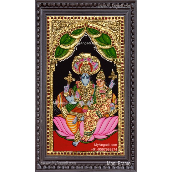 Hayagreeva Lakshmi Tanjore Painting