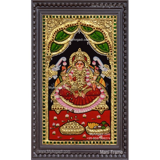 Gajalakshmi Tanjore Painting