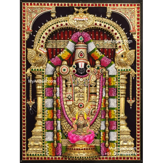 Balaji Lakshmi 3D Tanjore Painting
