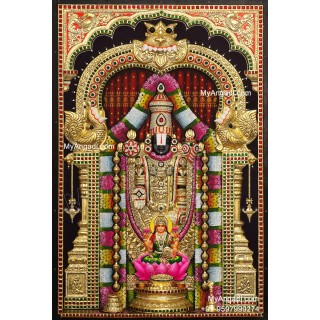 3d Balaji Lakshmi Tanjore Painting