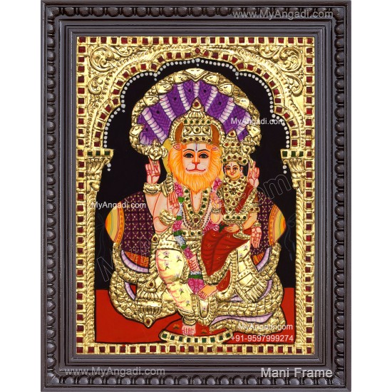 Narasimar Tanjore Painting, Lakshmi Narasimhar Tanjore Painting