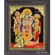 Ram Darbar - Ram with Sita, Hanuman, Lakshmanan  Tanjore Painting