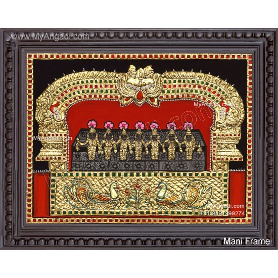 Saptha Kannigal Tanjore Painting