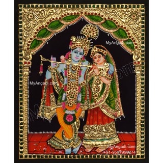 Radha Krishna Tanjore Painting