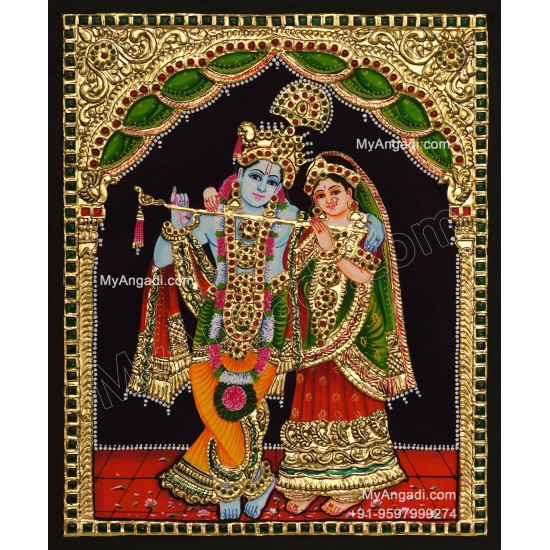 Radha Krishna Tanjore Painting