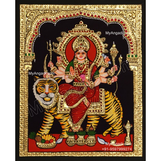 Durga Devi Tanjore Painting