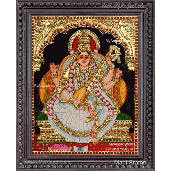 Saraswathi Tanjore Painting