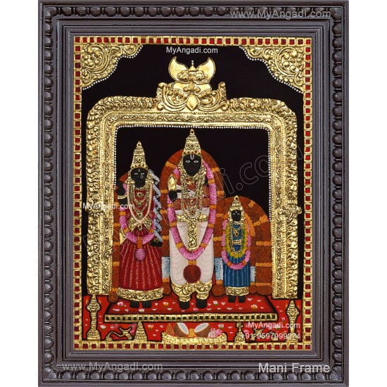 Sree Laxmi Amma Vengudupathy Naidu Lingamma Devi Tanjore Painting