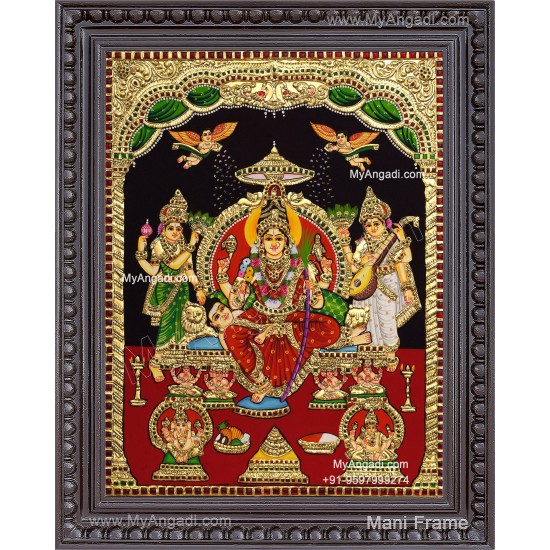 Raja Rajeshwari Tanjore Painting