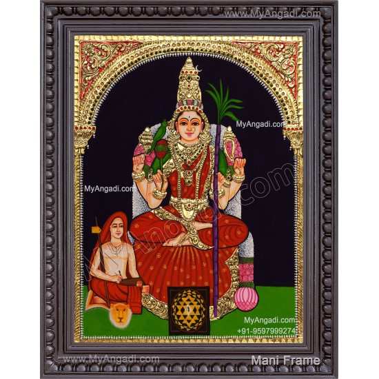 Kamatchi Amman Tanjore Painting