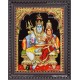 3D Shivan Parvathi Tanjore Painting