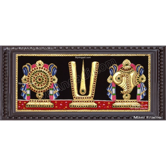 Sangu Chakram Namam Tanjore Painting