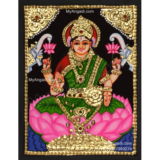 Gajalakshmi Tanjore Painting