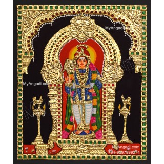 palani Raja Alangara Murugan Tanjore Painting