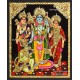 Ram Darbar - Ram with Sita, Hanuman, Lakshmanan  Tanjore Painting