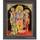 Ram Darbar - Ram with Sita, Hanuman, Lakshmanan  Tanjore Painting