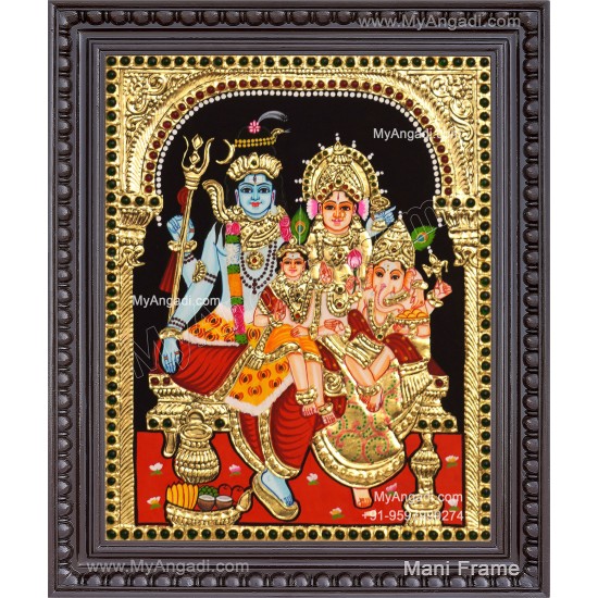 Shiva Family Tanjore Painting