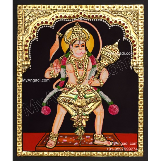 Hanuman Tanjore Painting