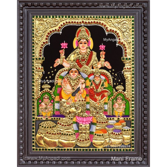 Kubera Lakshmi Tanjore Painting