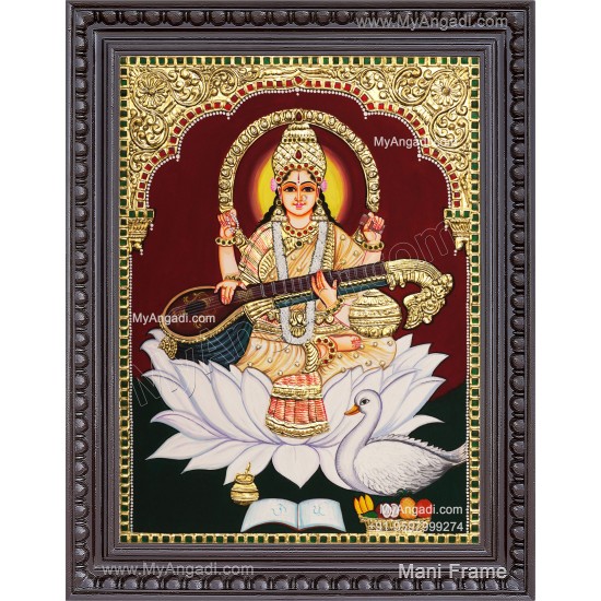 Saraswathi Tanjore Painting