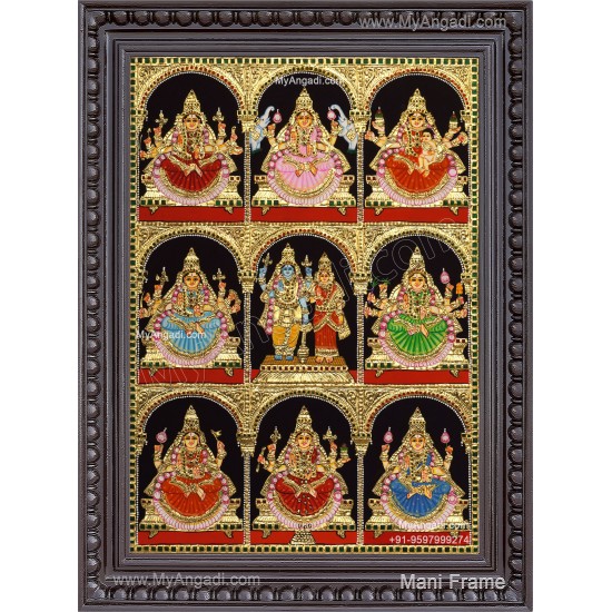 Ashta Lakshmi Tanjore Painting