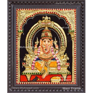 3D Ganesha Tanjore Painting